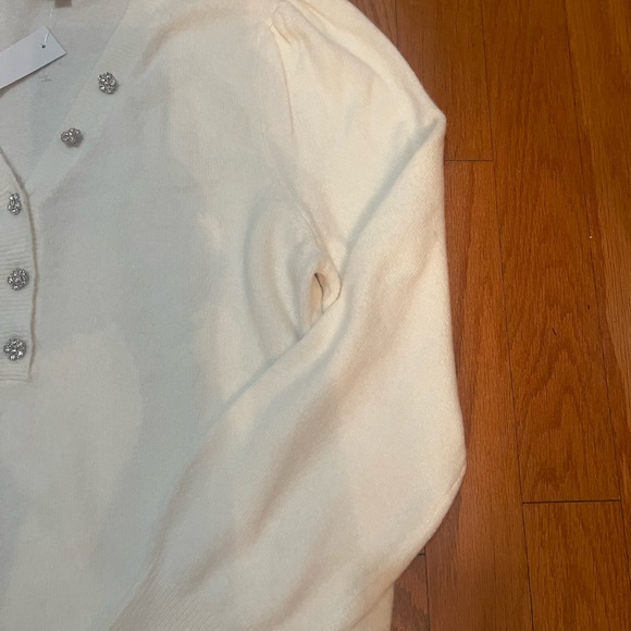 Loft Jeweled Button Sweater - Picture 4 of 9